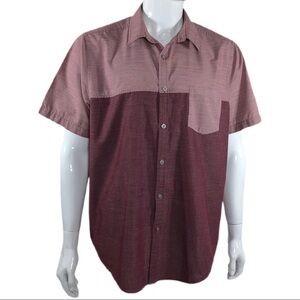 Bruno Men’s 2-Tone Color Block Pocket Button Down